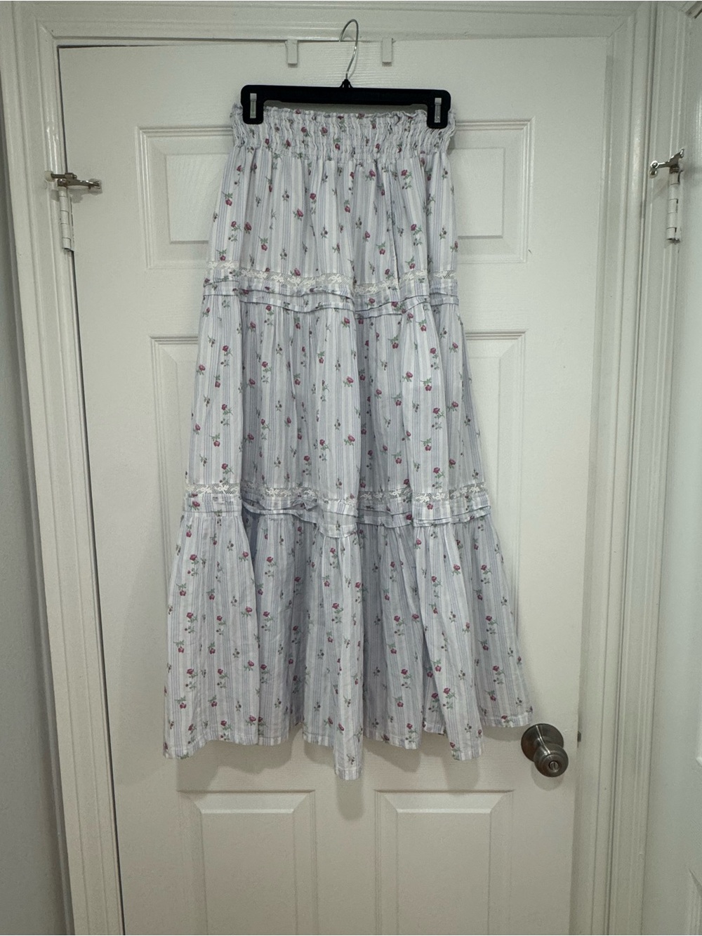Phia Floral Tiered Maxi Skirt